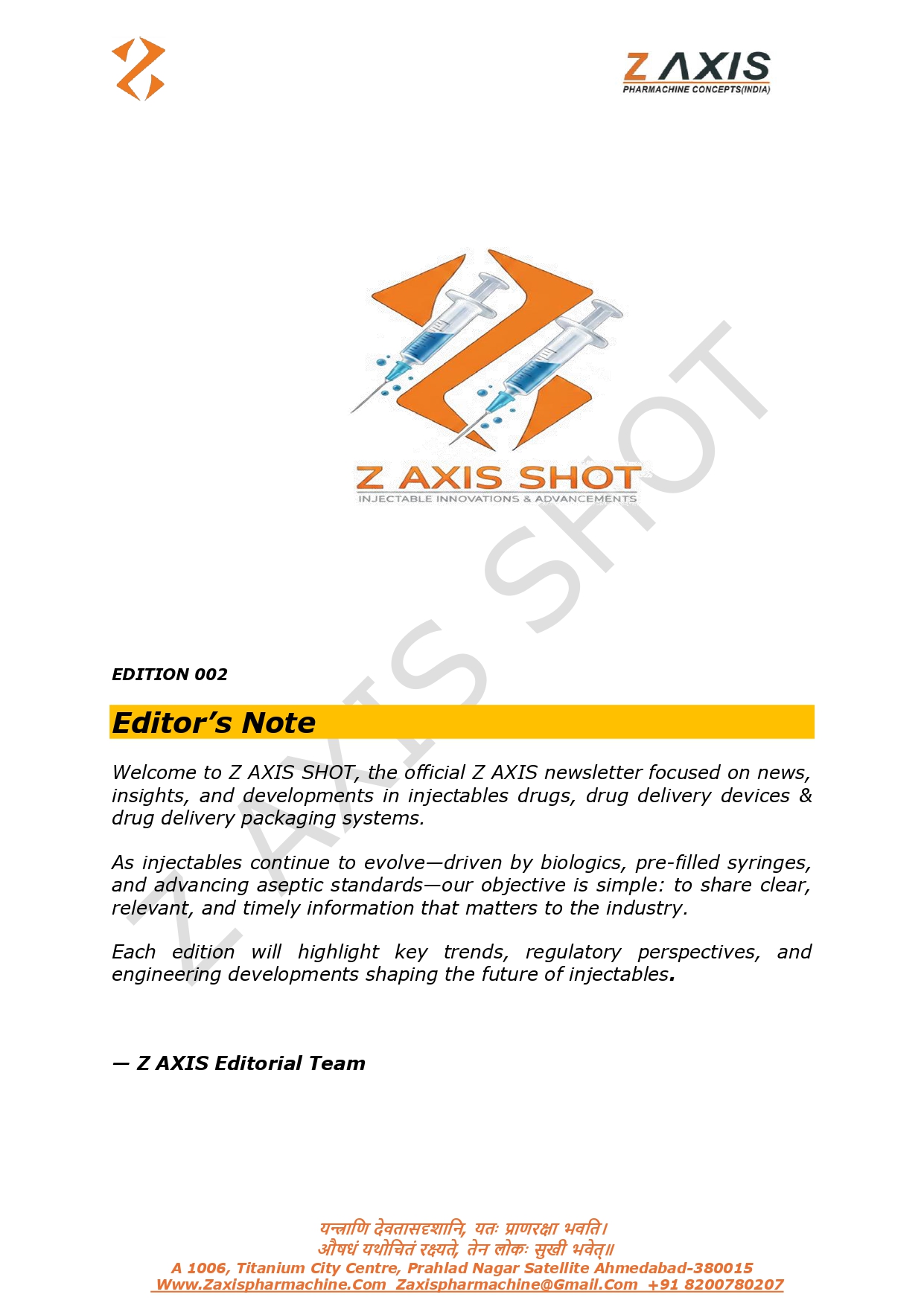 Z Axis Shot - Edition 002 - Page 1